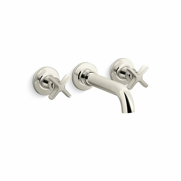 Wall-Mount Bath Faucet Trim in Vibrant Polished Nickel, Kohler, Mfr#: T35910-3-SN